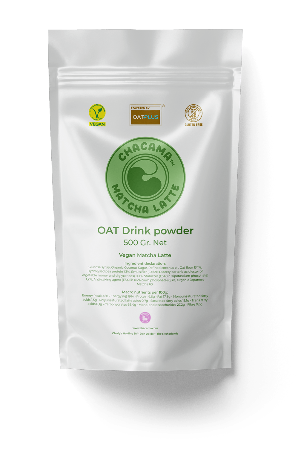 100% vegan, gluten free Matcha latte