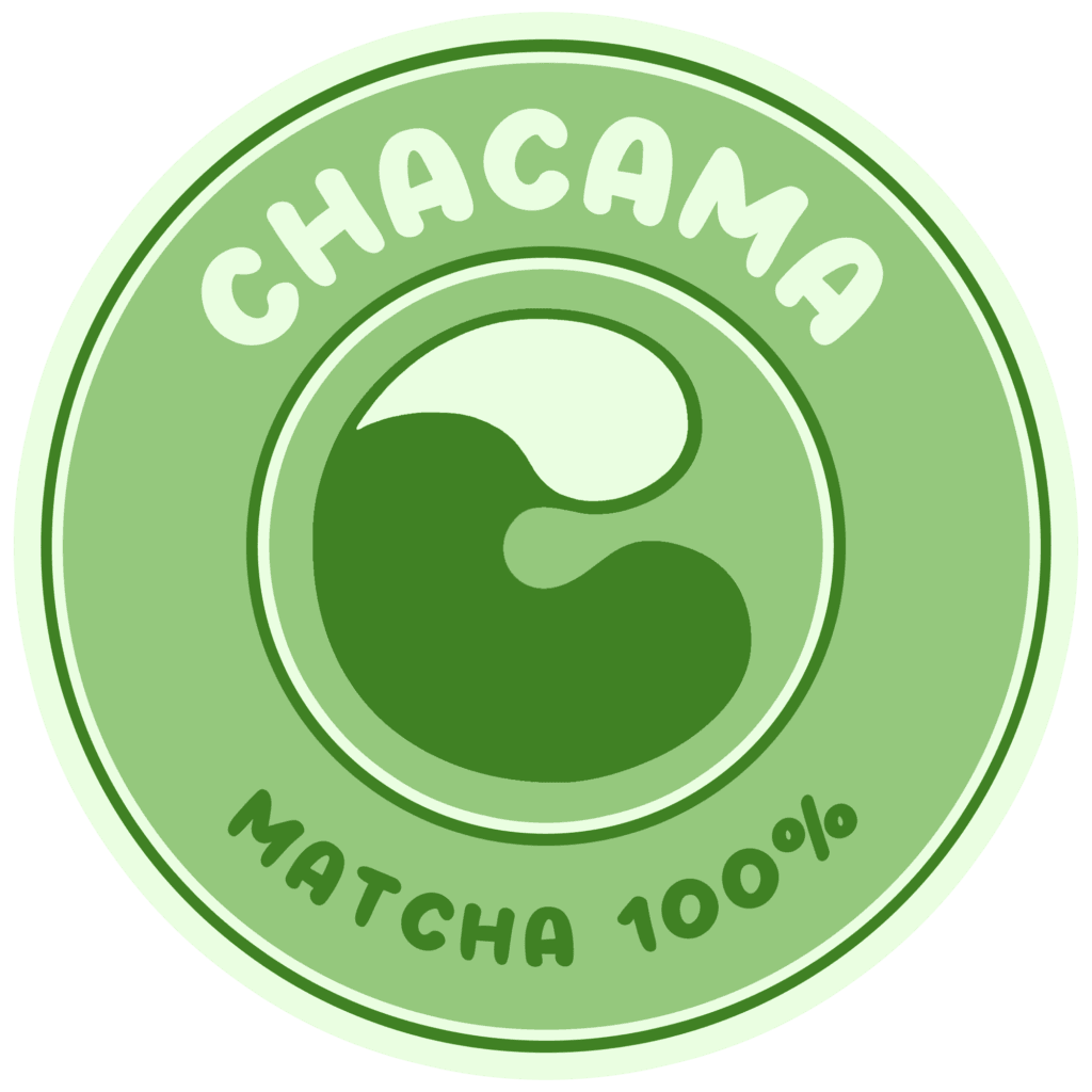 new chacama logo matcha 100%